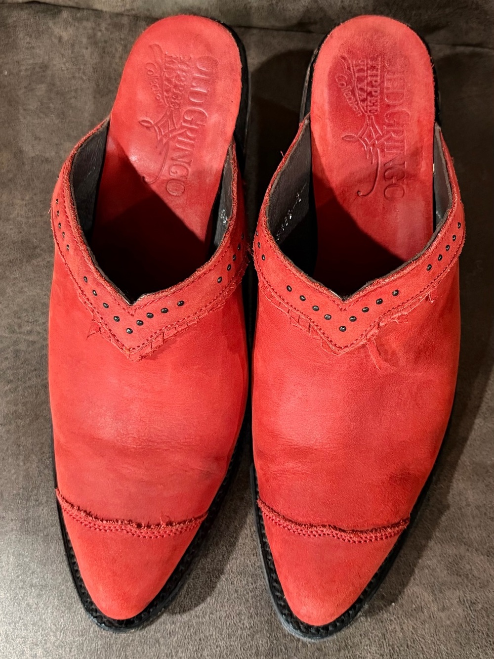 Old Gringo Yippy Ki Yay Flame Red Suede Boots